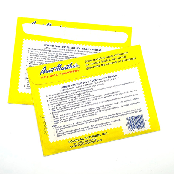 Aunt Marthas Vintage Transfer Patterns #3216 & #3787 For Tea Towels - Picture 2 of 4